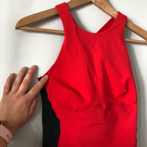 Lululemon Spin it to Win It Red Cross Back Tank - Picture 4 of 10